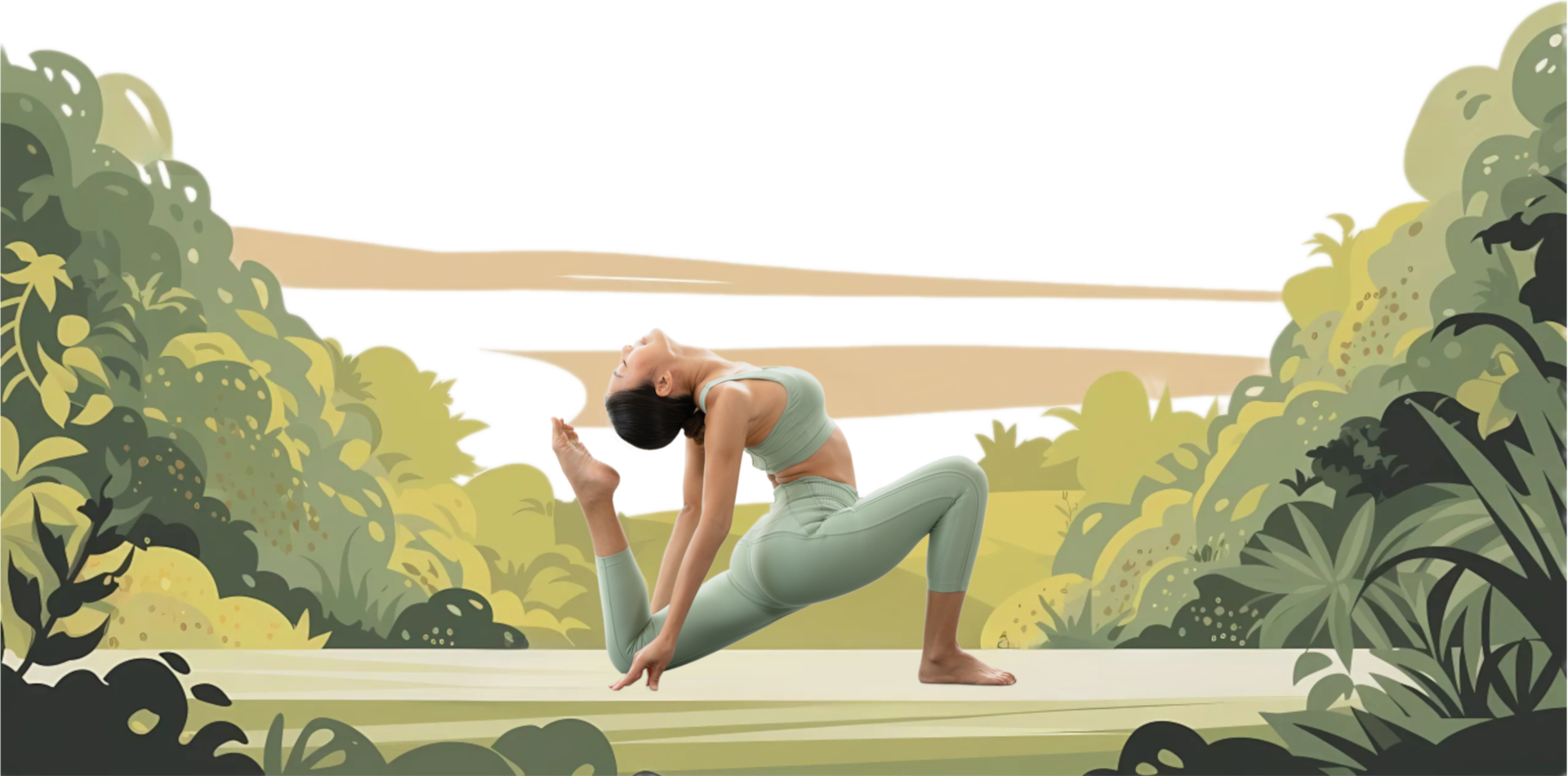 Girl doing yoga